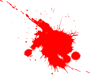 Vibrant Red Paint Splatter PNG image
