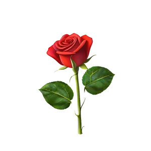 Vibrant Red Rose Png 05062024 PNG image