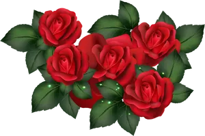 Vibrant Red Roses Cluster.png