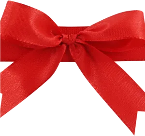 Vibrant Red Satin Bow