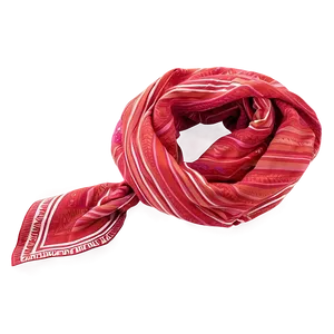 Vibrant Red Scarf PNG 06252024