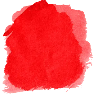 Vibrant Red Watercolor Brush Stroke PNG image