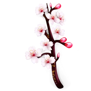 Vibrant Sakura Blossom PNG Frf PNG