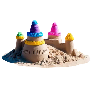 Vibrant Sandcastle PNG Qek98 PNG