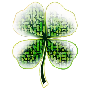 Vibrant Shamrock Clipart PNG 05242024