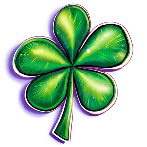 Vibrant Shamrock Clipart PNG 05242024