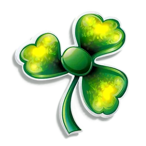 Vibrant Shamrock Clipart PNG Olw36