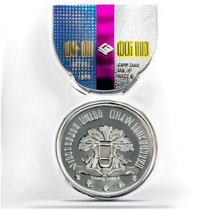 Vibrant Silver Coin PNG 06272024