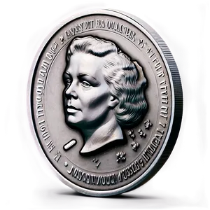 Vibrant Silver Coin PNG Mir