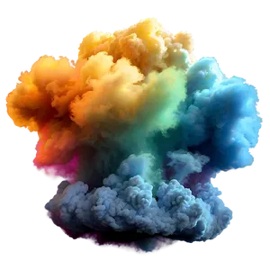 Vibrant Smoke Cloud Png Whf PNG image