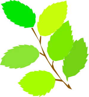 Vibrant Spring Leaves Graphic