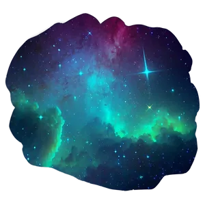 Vibrant Starry Sky PNG 3
