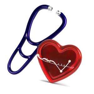 Vibrant Stethoscope Heart PNG 61