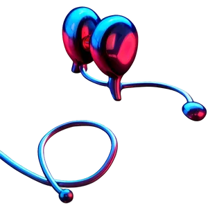 Vibrant Stethoscope Heart PNG Vcm87