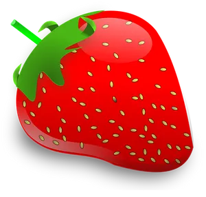 Vibrant Strawberry Illustration PNG image