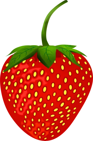 Vibrant Strawberry Illustration