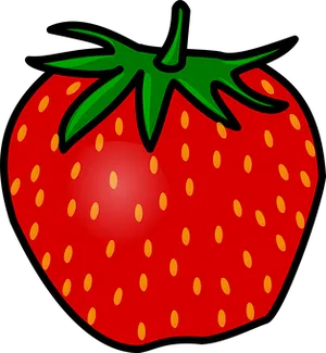Vibrant Strawberry Illustration