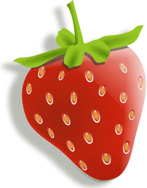 Vibrant Strawberry Illustration