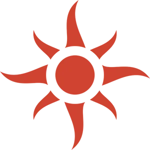 Vibrant Sun Icon PNG image