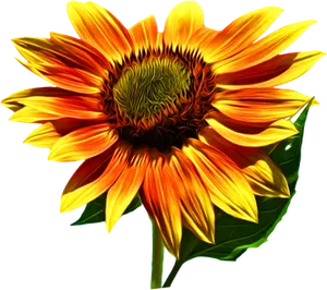 Vibrant Sunflower Artwork