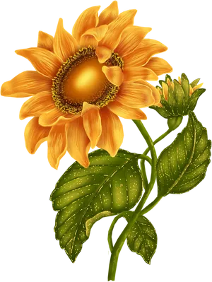 Vibrant_ Sunflower_ Clipart.png PNG image