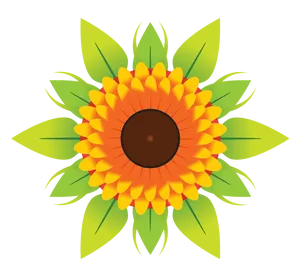 Vibrant Sunflower Graphic
