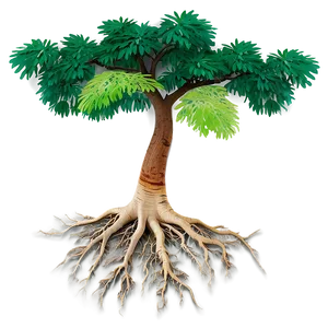 Vibrant Tree Roots Display Png Hly PNG image