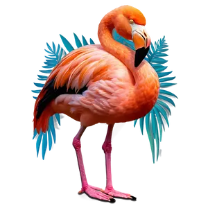 Vibrant Tropical Flamingo Design Png 54 PNG image