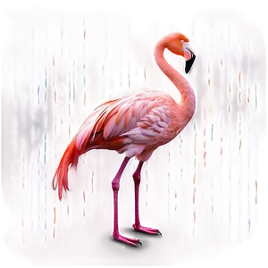 Vibrant Tropical Flamingo Design Png Pso PNG image