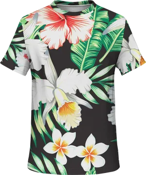 Vibrant Tropical Floral Shirt