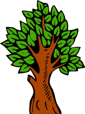 Vibrant Vector Tree Illustration