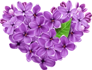 Vibrant Violet Lilac Flowers PNG image