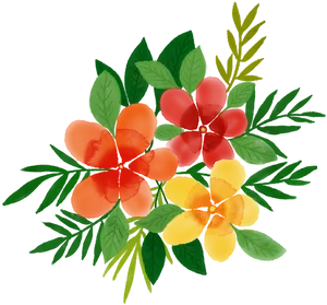 Vibrant_ Watercolor_ Floral_ Arrangement