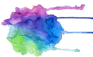 Vibrant Watercolor Splash PNG