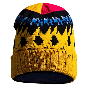 Vibrant Winter Beanie PNG Att11