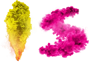 Vibrant_ Yellow_and_ Pink_ Smoke_ Effect.png PNG
