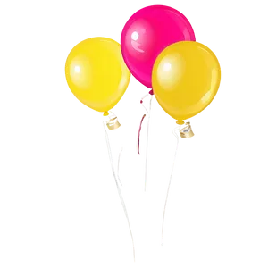 Vibrant Yellow Balloon Png 50 PNG image