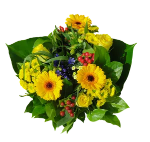 Vibrant Yellow Flower Bouquet.png PNG image