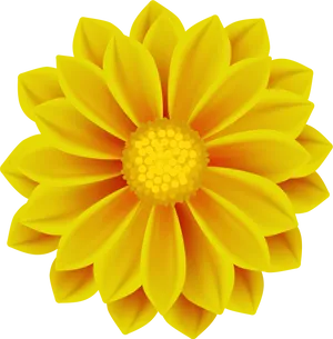 Vibrant Yellow Flower Clipart PNG image