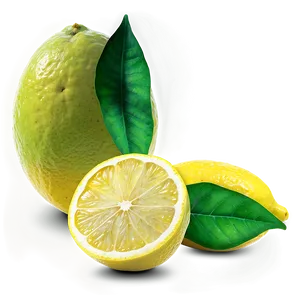 Vibrant Yellow Lemon PNG Mus14