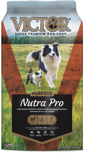 Victor Super Premium Dog Food Bag PNG image