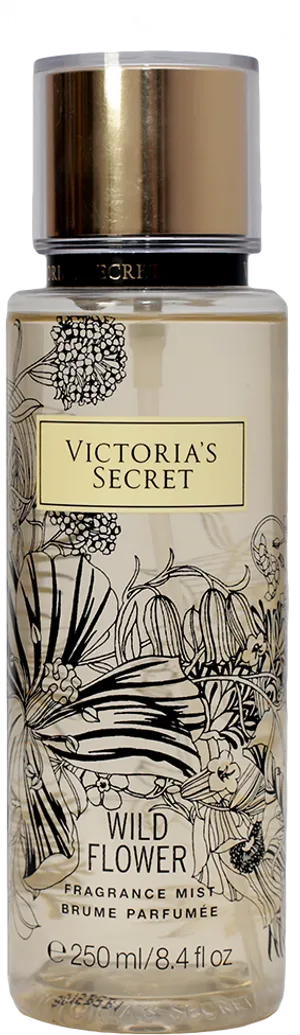 Victoria Secret Wild Flower Fragrance Mist Bottle PNG image