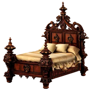 Victorian Bed Vintage PNG Itj PNG