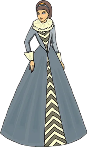 Victorian Era Woman Illustration