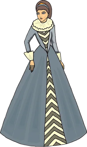 Victorian Era Woman Illustration