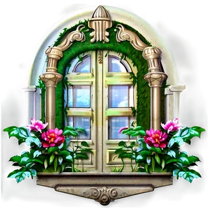 Victorian Garden Scene PNG 15 PNG