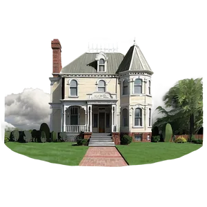 Victorian House Drawing Png Col54 PNG image