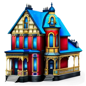 Victorian House Emoji Png 06132024 PNG image