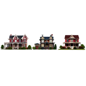 Victorian Houses Png 05252024 PNG image