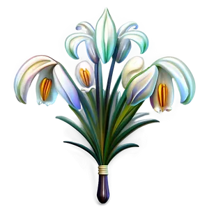 Victorian Lily Decoration Png Jyl35 PNG image